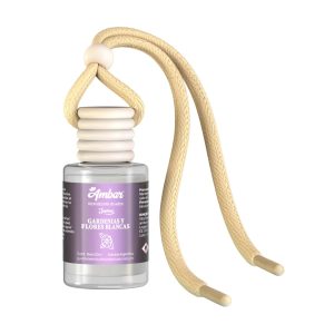 difusor para auto gardenias y flores blancas